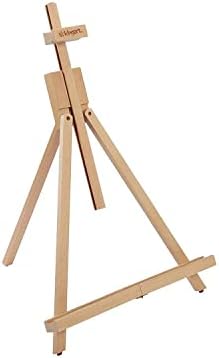 KINGART 741N Tabletop A-Frame Easel Adjustable Folding 27 Canvas Capacity