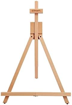 KINGART 741N Tabletop A-Frame Easel Adjustable Folding 27 Canvas Capacity
