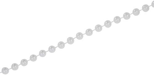 Mandala Crafts 6mm Faux White Pearl Beads Roll 27 Yards