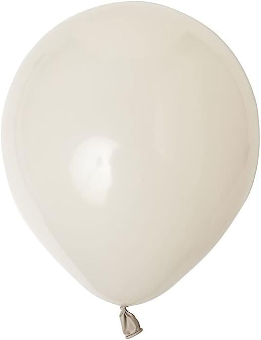 25pcs 12-Inch Beige Matte Latex Balloons for Parties
