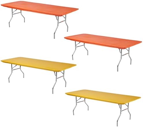 Kwik-Covers Rectangular Table Covers 8 x 30 Bundle of 4 1