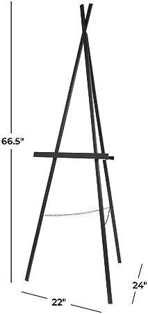 Deco 79 Black Floor Easel 22x24x67