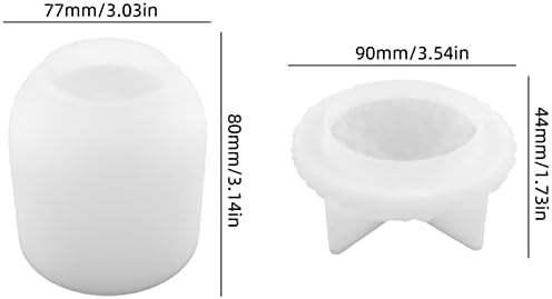2pcs Set Pinecone Resin Molds with Lids