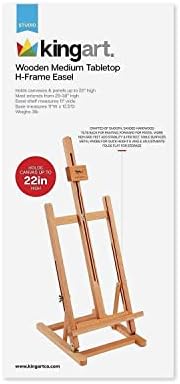 KINGART 38 High Wooden H-Frame Studio Easel