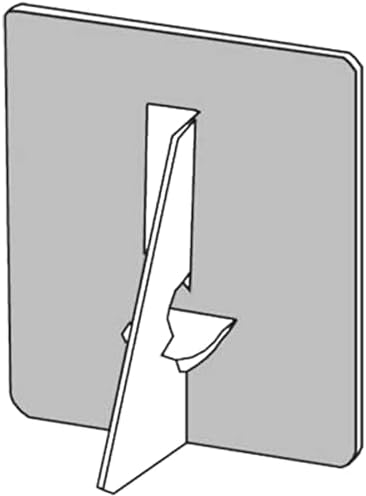 Lineco White Single-Wing 7 Inch Self-Stick Chipboard Easel Backs 5 Pkg