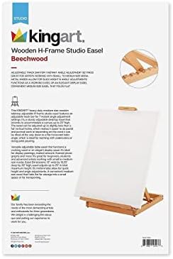 KINGART 705N Adjustable H-Frame Easel for Art and Display