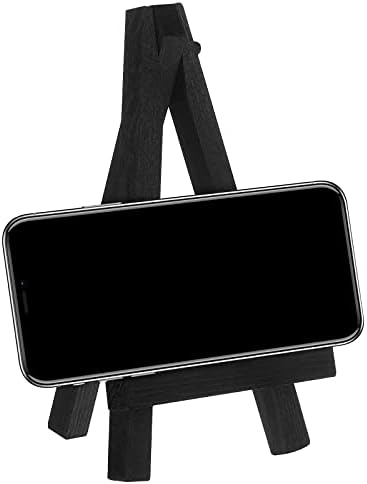 Chuangdi 12 Piece Black Mini Wood Easel Set
