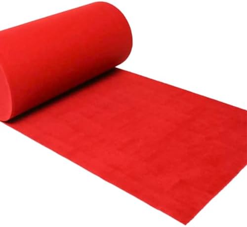 Wedding Aisle Runner Rug 10m 2mm Thick Red Cuttable