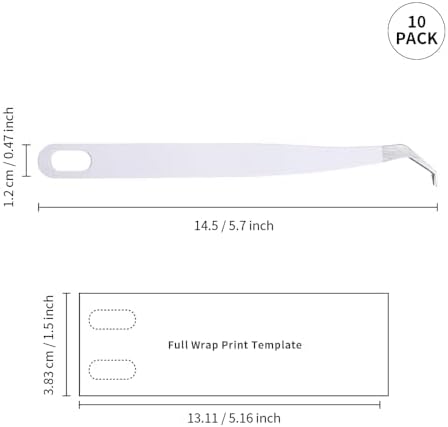PYD Life 10 Pack Sublimation Vinyl Tweezers for Custom Designs