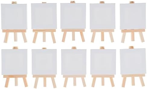 Hello Artist Party Pack Mini Canvases with Easel 20 Pieces