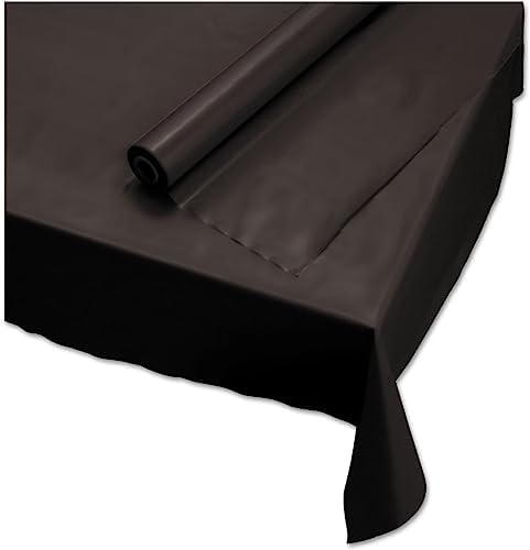 Hoffmaster Plastic Roll Tablecover Black 40x100ft