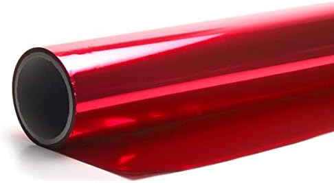 Red Shiny Metallic PVC Roll 47x100 Wedding Decor