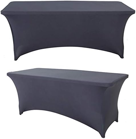 SweetEasy 8FT Stretch Spandex Table Cover Pack of 2