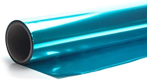 Light Blue Shiny Metallic PVC Roll for Wedding Decorations