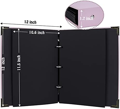 Vienrose DIY Scrapbook Album Kit 60 Pages 12x12 Inches