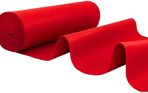 Wedding Aisle Runner Red 15m x 15m Carpet Roll