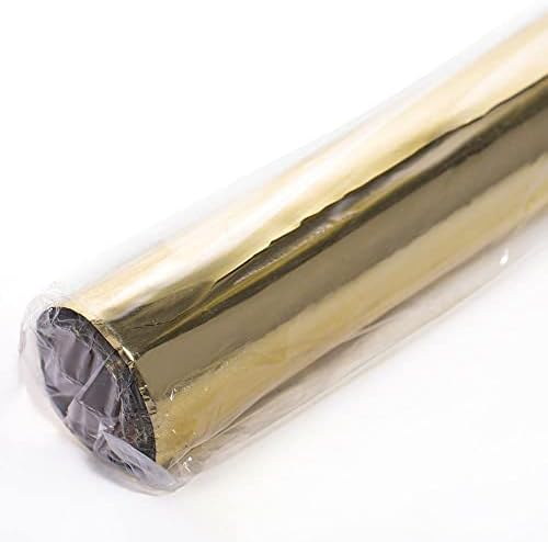 TCDesignerProducts Gold Shiny Metallic PVC Table Cover Roll