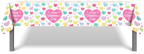 Love Heart Pattern Disposable Tablecloths for Valentine Day