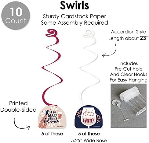 But First Wine Decor Galore Party Pack 51 Pieces