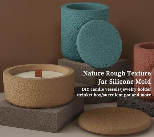 Wehous Jar Resin Mold with Lid for DIY Projects