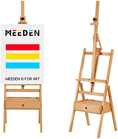 MEEDEN Adjustable Easel with Storage Drawer for Artists