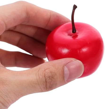 LOGOFUN 12pcs Red Christmas Artificial Fruit Props