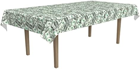Beistle Big Bucks Rectangular Table Cover Casino Theme