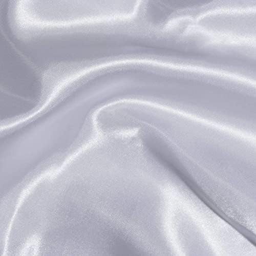 Andersons White Satin Square Table Cover 72 Inches Wedding Tablecloths