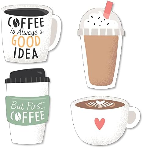 But First Coffee Shaped Cut Outs 24 Count