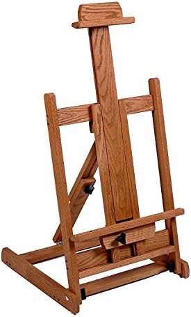 American Easel Solid Oak Table Top Easel with Golden Finish