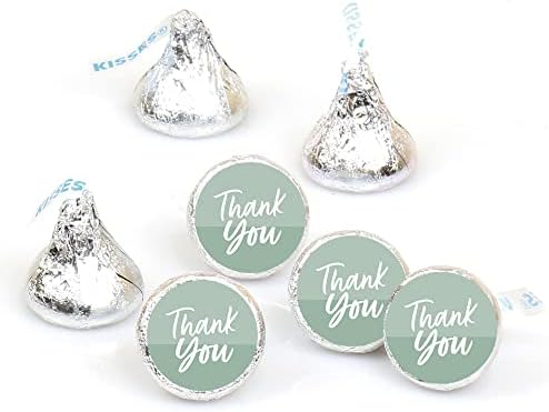 Sage Green Round Candy Sticker Favors 108 Per Sheet