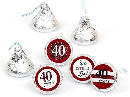 We Still Do 40th Wedding Anniversary Candy Sticker Favor Labels