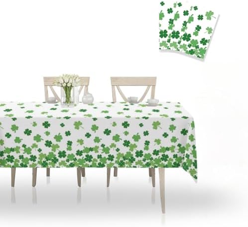 OQOQ St Patricks Day Tablecloth 3 Pack 54x108 Inches