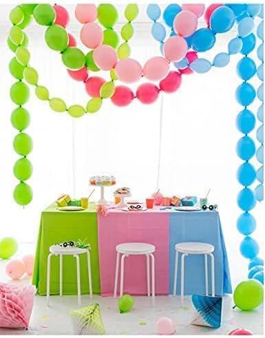 IN-JOOYAA 200 Pcs Nude Latex Link Balloons 6 Inch 12 Inch