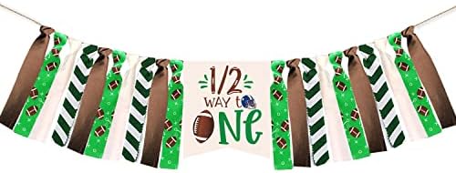 Football Half Birthday Highchair Banner Decorations