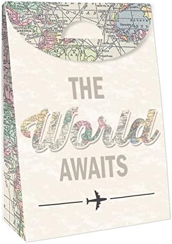 Big Dot of Happiness Travel Themed Gift Favor Bags Set of 12