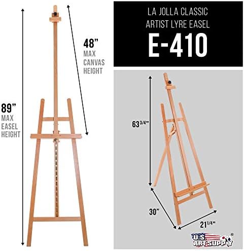 U S Art Supply 89 Inch Adjustable A Frame Easel