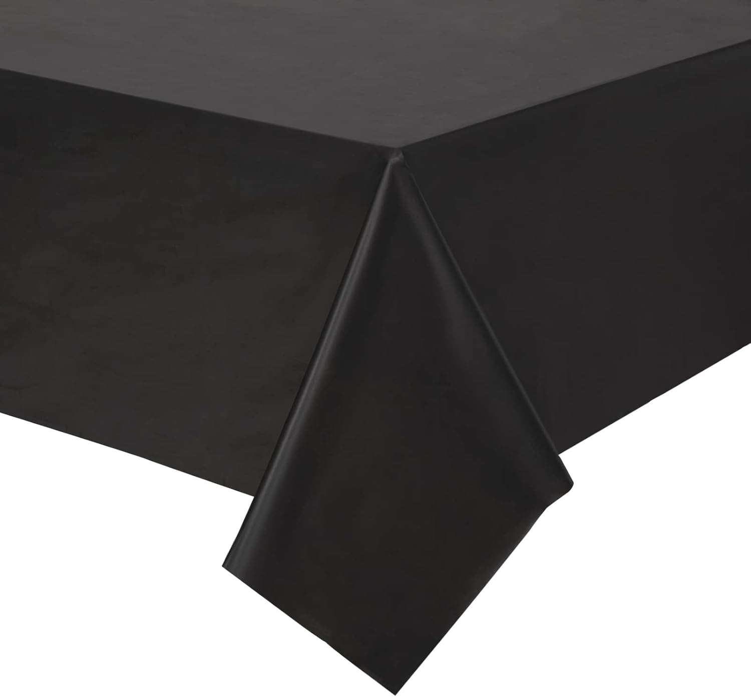 Juvale 3 Pack Black Tablecloth for Rectangle Tables