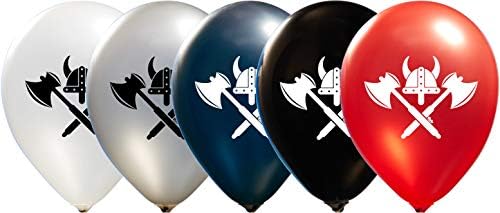 Viking Helmet and Axes Balloons 16 Piece 12 Inch