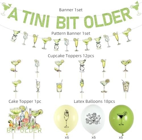 Martini Birthday Party Decorations Pack