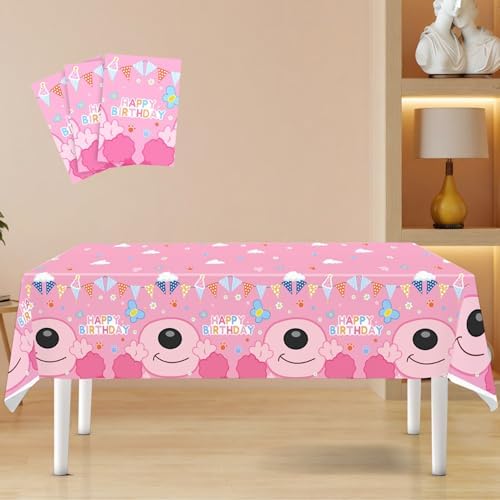 3Pcs Happy Birthday Tablecloth with Animal Theme