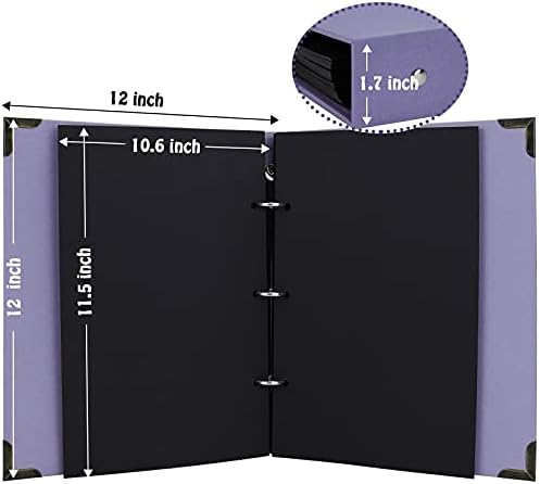 Vienrose DIY Scrapbook Photo Album Kit with 60 Pages and 3 Rings