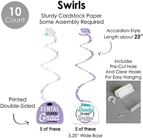 Dental School Grad Party Decor Kit - 51 Pieces