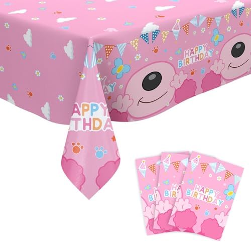 3Pcs Happy Birthday Tablecloth with Animal Theme
