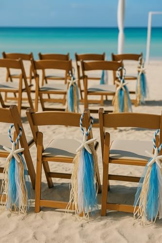 Boho Beach Wedding Aisle Runner Chair Hangers