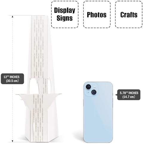 Lineco Self-Stick Double Wing Easel Backs 12 Inches White 25 Pack