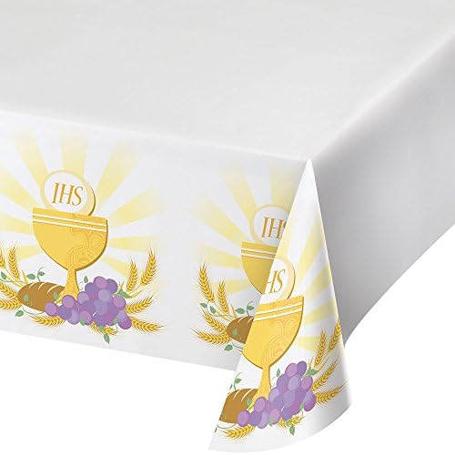 Creative Converting Border Print Table Cover 54x102 Rise Above