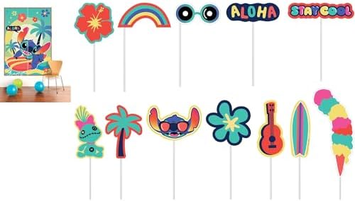 Multicolor Stitch Scene Setter with Props 65x59 Inches