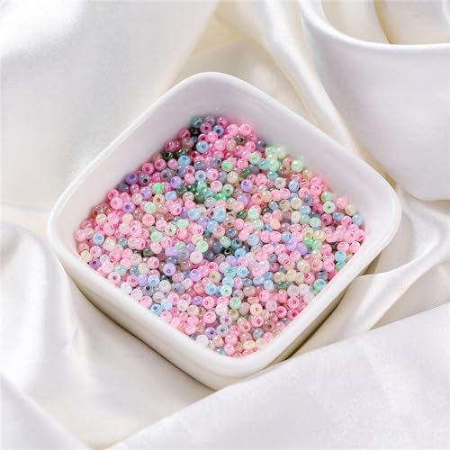 500 Pcs 3mm Glass Seed Beads for Jewelry Making