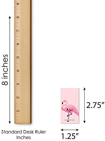 Big Dot of Happiness Pink Flamingo Mini Candy Bar Wrappers 40 Count